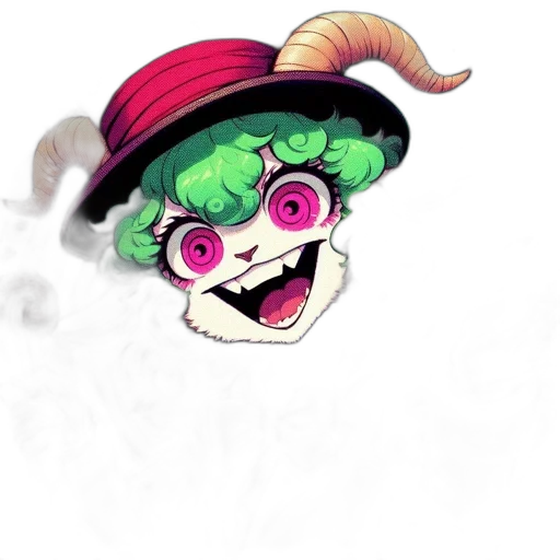 creature, hat, mask, face transparent PNG cut-out