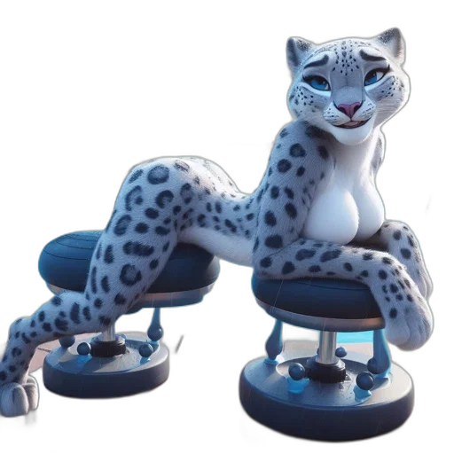 furniture, animal, 3d render, concept art transparent PNG cut-out