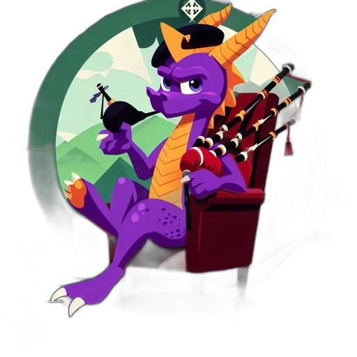 dragon, staff, crown, furniture transparent PNG cut-out