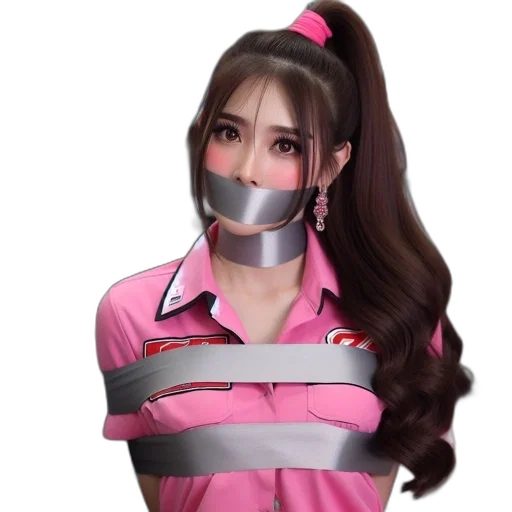 mask, staff, vaporwave, 3d render transparent PNG cut-out