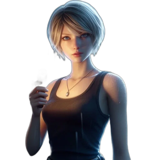 face, dress, weapon, jacket transparent PNG cut-out