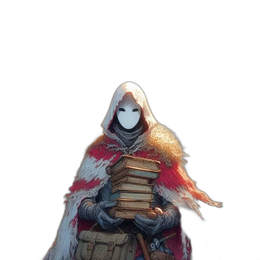 jacket, mask, sword, weapon transparent PNG cut-out