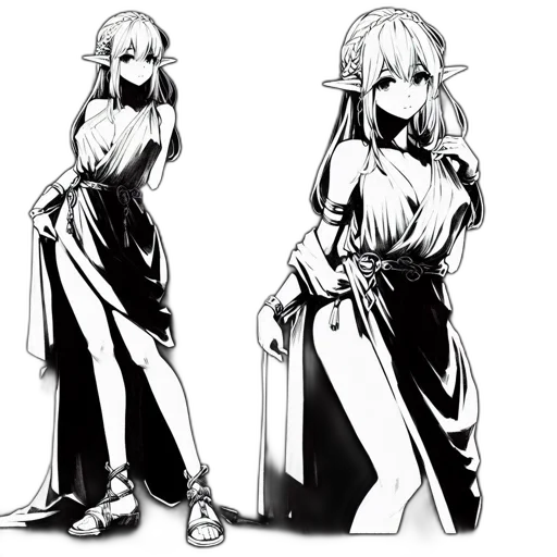 dress, sword, staff, weapon transparent PNG cut-out