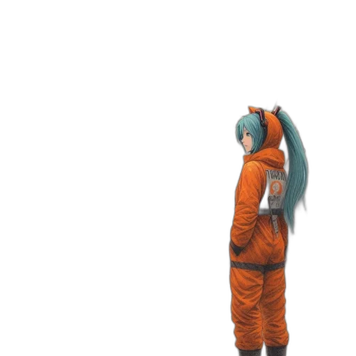 robot, staff, jacket, creature transparent PNG cut-out