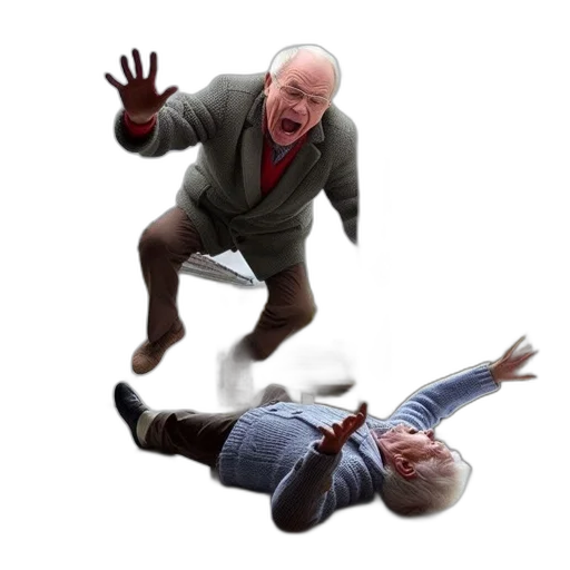 creature, shoes, jacket, face transparent PNG cut-out