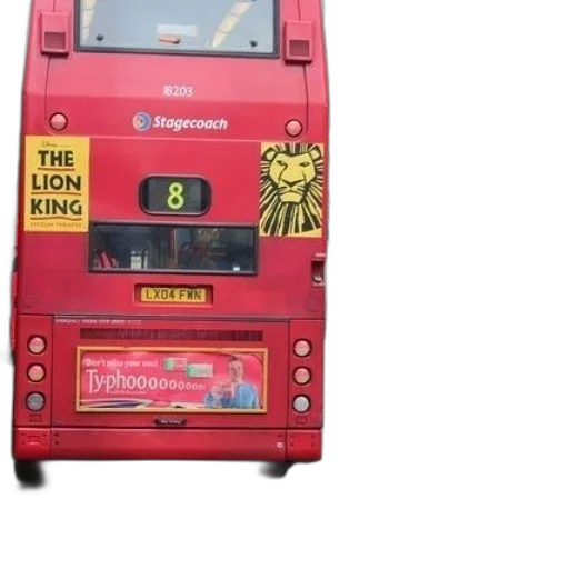 red, double, decker, bus transparent PNG cut-out