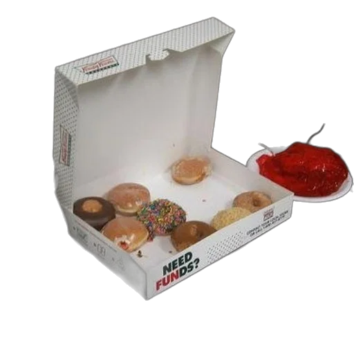 food, 3d render, box, krispy transparent PNG cut-out