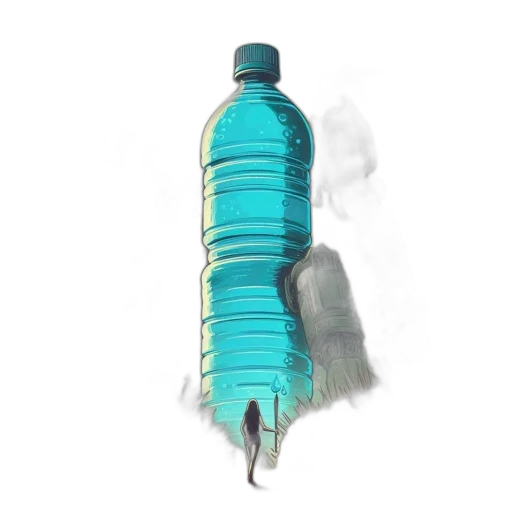 bottle, weapon, hair, staff transparent PNG cut-out