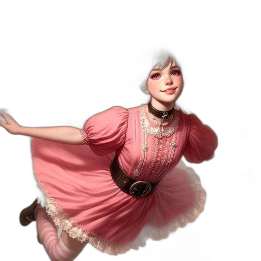 dress, staff, robot, face transparent PNG cut-out