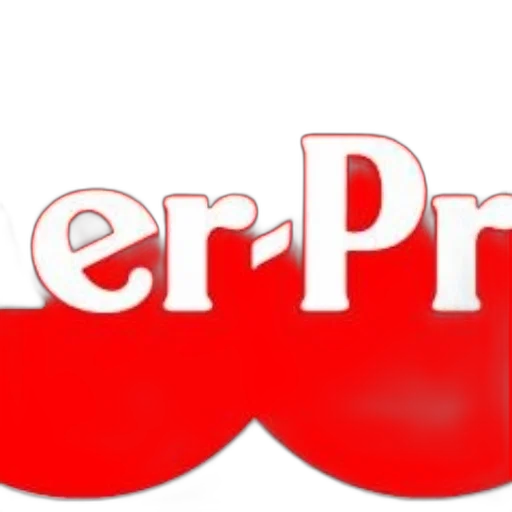 3d render, red, logo, text transparent PNG cut-out