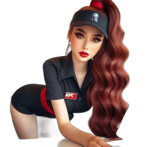 staff, hat, dress, hair transparent PNG cut-out