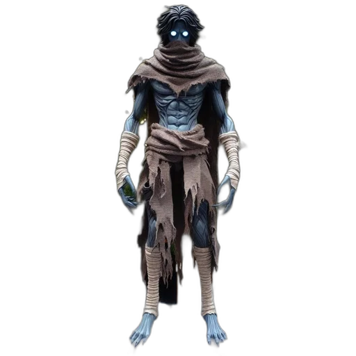 mask, staff, creature, concept art transparent PNG cut-out