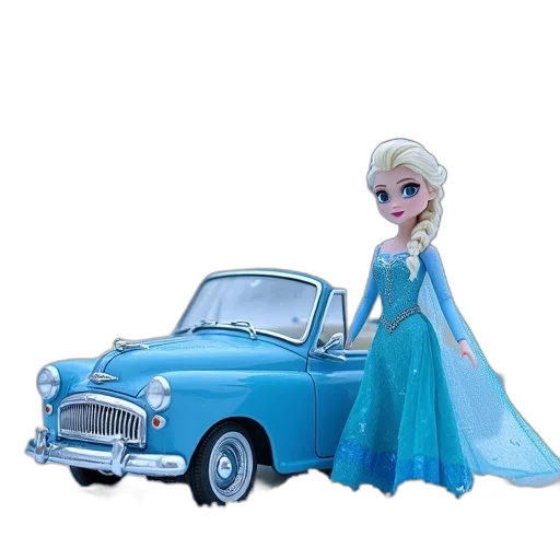 car, dress, 3d render, concept art transparent PNG cut-out
