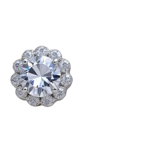 jewelry, crown, flower, 3d render transparent PNG cut-out