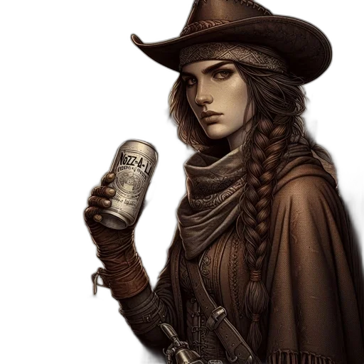 hat, weapon, fantasy art, comic book art transparent PNG cut-out