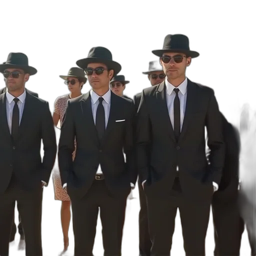 hat, group, people, gathered transparent PNG cut-out