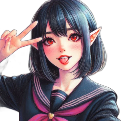 staff, face, creature, anime transparent PNG cut-out