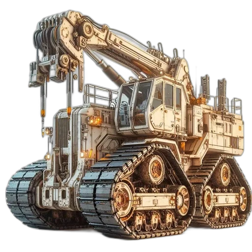 robot, weapon, car, concept art transparent PNG cut-out