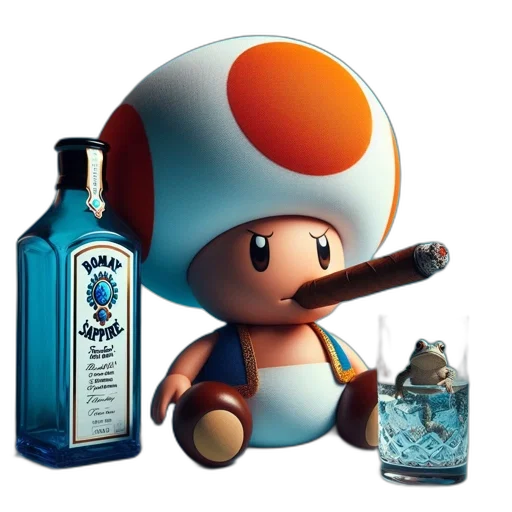 bottle, robot, concept art, 3d render transparent PNG cut-out