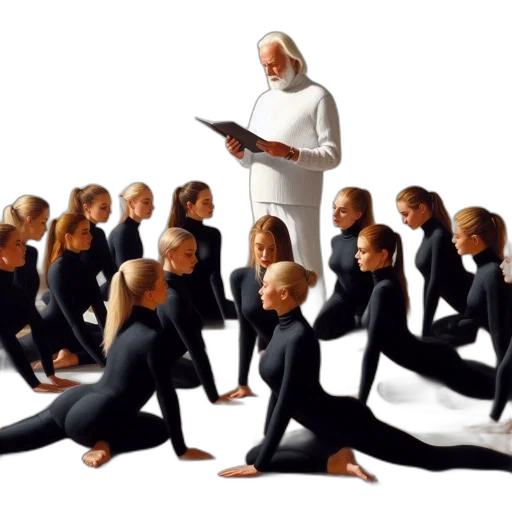 concept art, inside, group, women transparent PNG cut-out