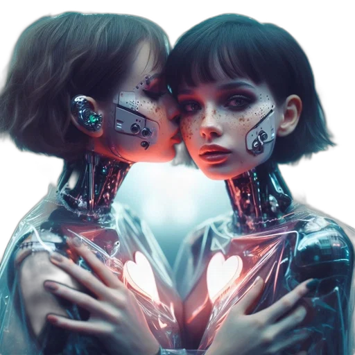 robot, jewelry, mask, cyberpunk transparent PNG cut-out