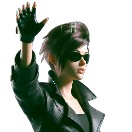 jacket, weapon, staff, concept art transparent PNG cut-out