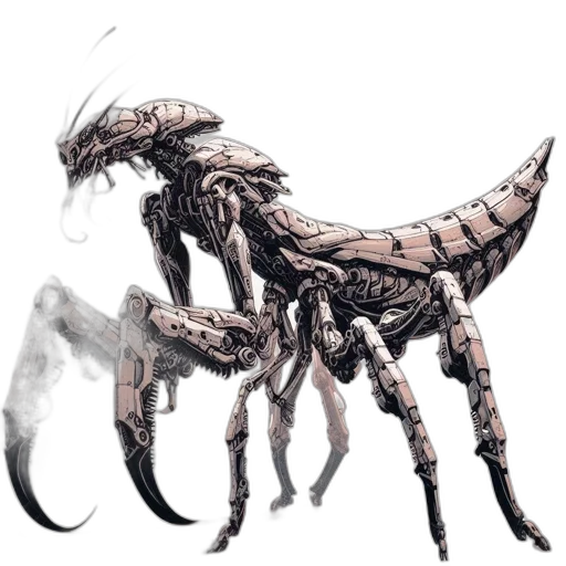 creature, animal, dragon, robot transparent PNG cut-out