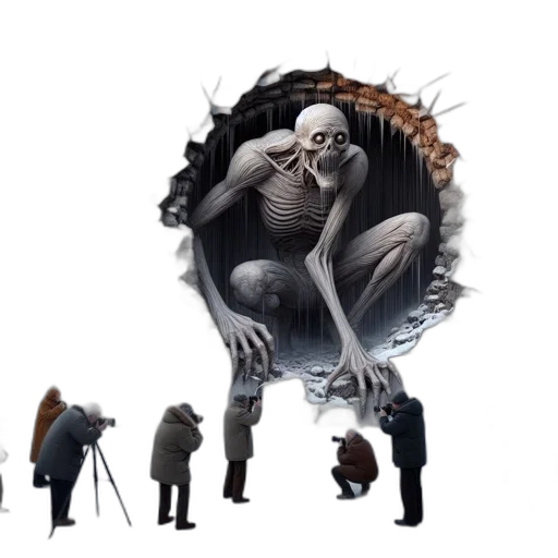 creature, animal, staff, robot transparent PNG cut-out