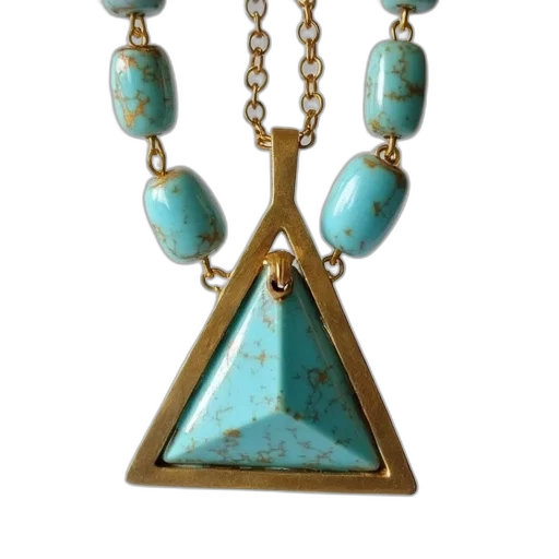 jewelry, brass, triangle, pendant transparent PNG cut-out
