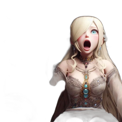 face, dress, concept art, fantasy art transparent PNG cut-out