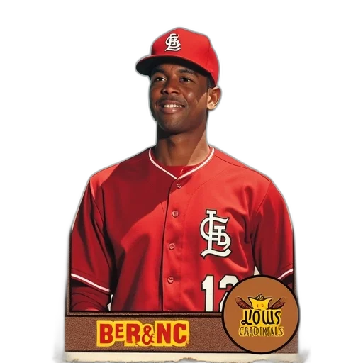 baseball, card, featuring, player transparent PNG cut-out