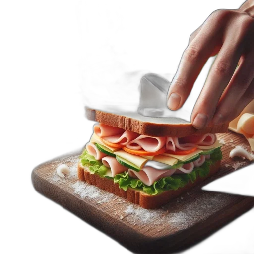 food, weapon, photorealistic, 3d render transparent PNG cut-out