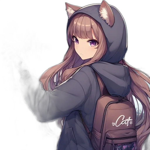 jacket, staff, creature, weapon transparent PNG cut-out