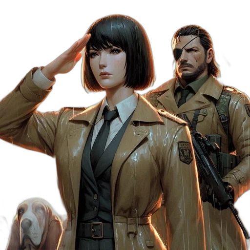 jacket, comic book art, concept art, cyberpunk transparent PNG cut-out
