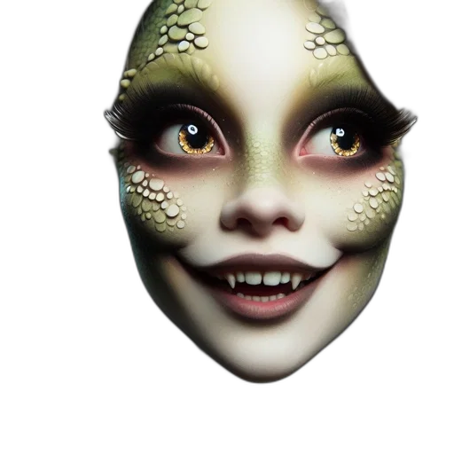 creature, mask, face, dragon transparent PNG cut-out