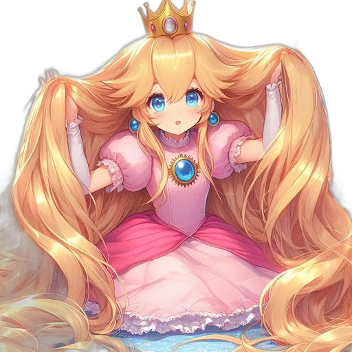 crown, dress, hair, jewelry transparent PNG cut-out