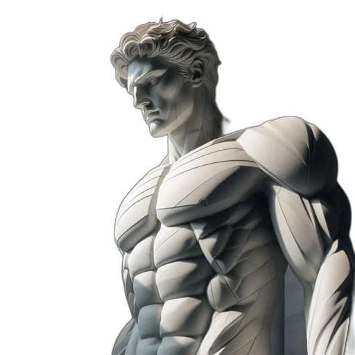 robot, comic book art, concept art, 3d render transparent PNG cut-out