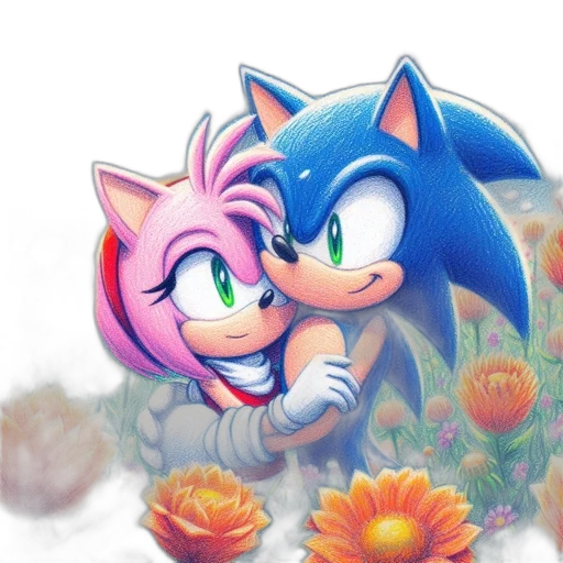 flower, watercolor, concept art, pixel art transparent PNG cut-out
