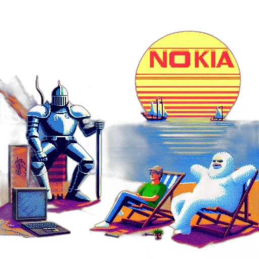 robot, pixel art, concept art, vaporwave transparent PNG cut-out