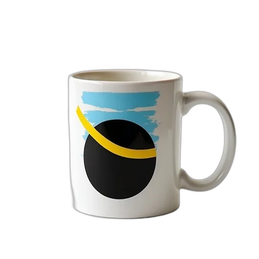 3d render, photorealistic, white, mug transparent PNG cut-out