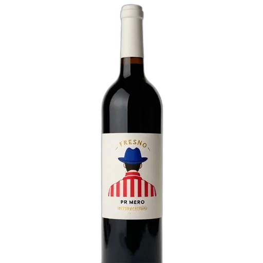 bottle, wine, label, featuring transparent PNG cut-out