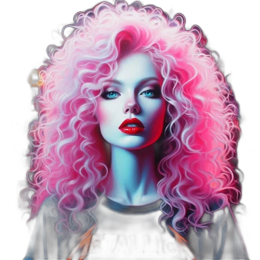 face, photorealistic, vaporwave, fantasy art transparent PNG cut-out