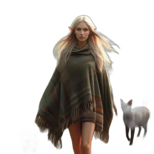 dress, creature, animal, fantasy art transparent PNG cut-out
