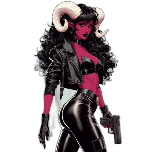 comic book art, concept art, fantasy art, cyberpunk transparent PNG cut-out