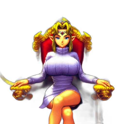 crown, dress, staff, concept art transparent PNG cut-out
