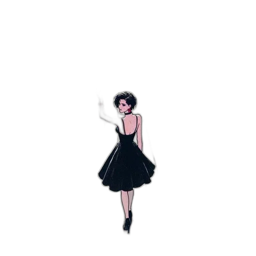 dress, umbrella, staff, pixel art transparent PNG cut-out