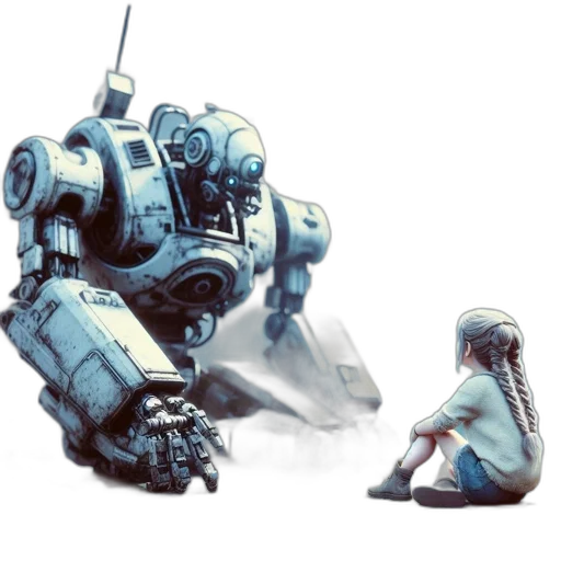 robot, weapon, creature, concept art transparent PNG cut-out
