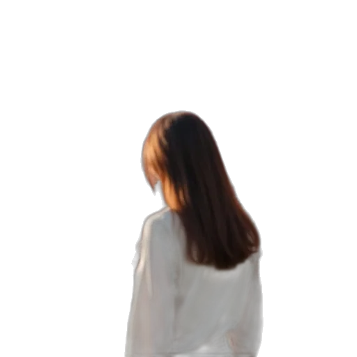 dress, hair, jacket, staff transparent PNG cut-out