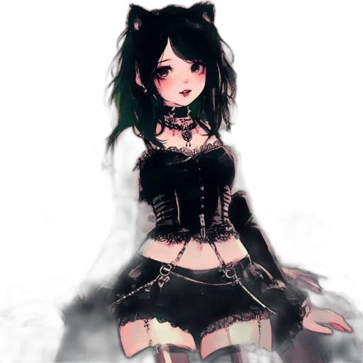 dress, mask, creature, staff transparent PNG cut-out