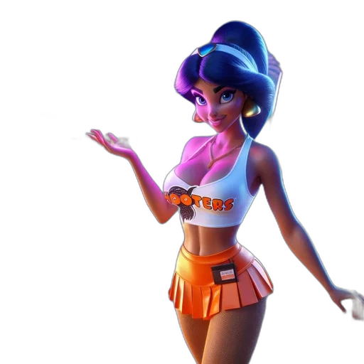 3d render, concept art, vaporwave, fantasy art transparent PNG cut-out